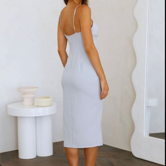 NWT Here Comes The Sun Dress Size M Blue Prom Cocktail Wedding - Picture 2 of 7